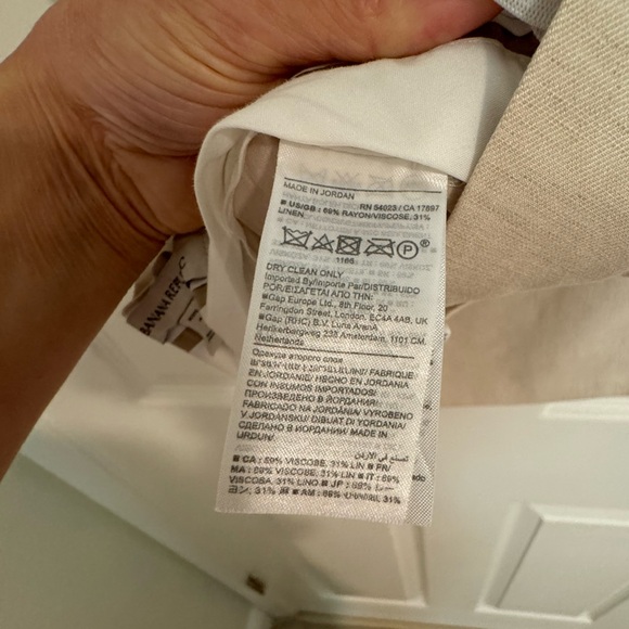 Banana Republic Lena Wide-Leg Linen-Blend Pant - Picture 8 of 8